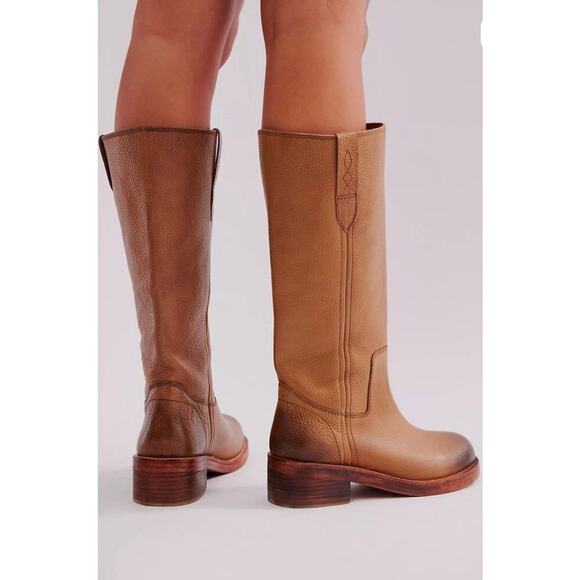 Free People Blaze Pull-On Leather Boots Toasted Wheat Women’s US 8.5 - Picture 3 of 9